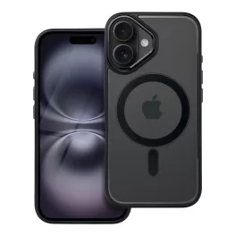 iPhone16 - Hátlapi MagSafe tok - Fekete - Color Edge