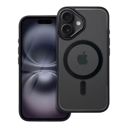 iPhone16 - Hátlapi MagSafe tok - Fekete - Color Edge