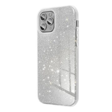   SHINING Csillámos tok - SAMSUNG A16 5G / A16 4G Silver (ezüst)