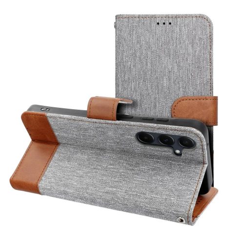 JEANS Notesz tok - SAMSUNG A13 5G / A04S gray (szürke)
