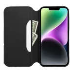 DUAL POCKET Book case for SAMSUNG S25 Plus black