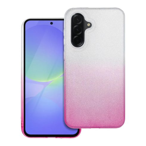 SHINING Csillámos tok - SAMSUNG A36 5G ezüst pink (ezüst rózsaszín)