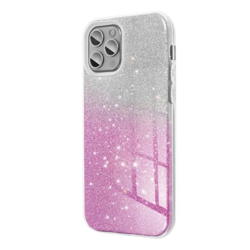 SHINING Csillámos tok - SAMSUNG A26 5G ezüst pink (ezüst rózsaszín)