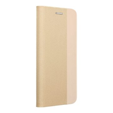 SENSITIVE Notesz tok - SAMSUNG A56 5G gold (arany)