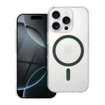 iPhone13 Pro Max - Magsafe tok - Átlátszó/Sötét Zöld -Drop Glue Colorful Ri