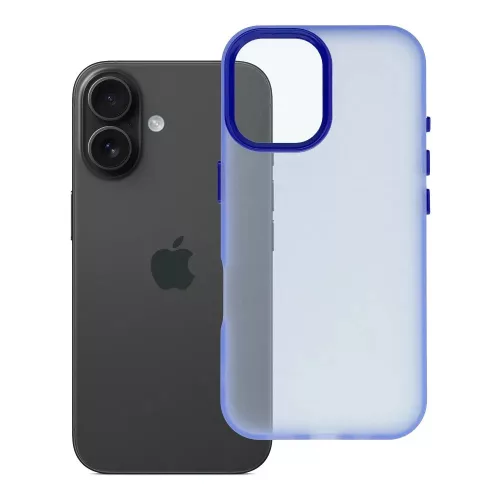 iPhone16 - Hátlapi tok - Kék - Sappy