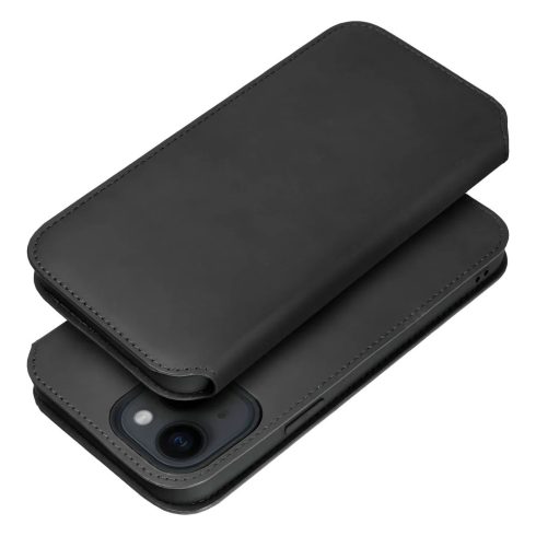DUAL POCKET Notesz tok - XIAOMI Redmi Note 14 4G black (fekete)