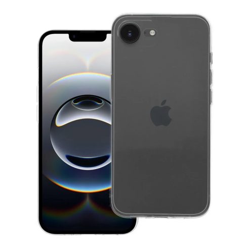 SZILIKON tok 2 mm - IPHONE 16e (SE 4 2025) (kameravédővel) (átlátszó)