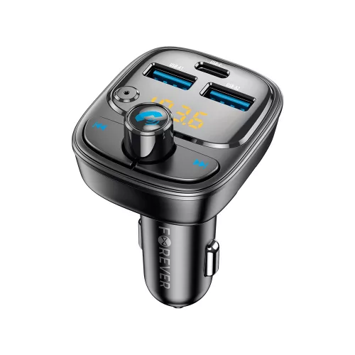 FM Transmitter - 2xUSB-A 1xUSB-C - Forever TR-370