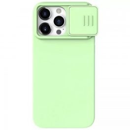   Nillkin - CamShield Silky MagSafe Szilikon tok - iPhone 15 Pro Max - Mint Green (zöld)