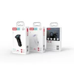 Autós adapter - 12W - 2x USB-A - fehér - XO