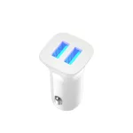 Autós adapter - 12W - 2x USB-A - fehér - XO