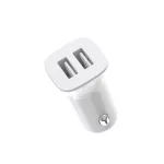 Autós adapter - 12W - 2x USB-A - fehér - XO
