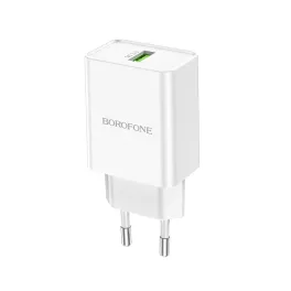 Hálózati adapter - 18W - USB-A - fehér - Borofone N5