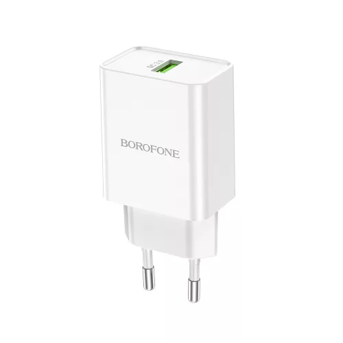 Hálózati adapter - 18W - USB-A - fehér - Borofone N5