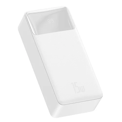Powerbank - 30000 mAh - fehér - Baseus 