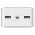 Powerbank - 30000 mAh - fehér - Baseus 