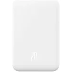 Powerbank - Magsafe -  5000mAh - Fehér - Baseus Magnetic Mini 