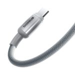 Adatkábel - 2M - USB-C - USB-C - szőtt - szürke - Baseus 100W