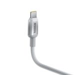 Adatkábel - 2M - USB-C - USB-C - szőtt - szürke - Baseus 100W