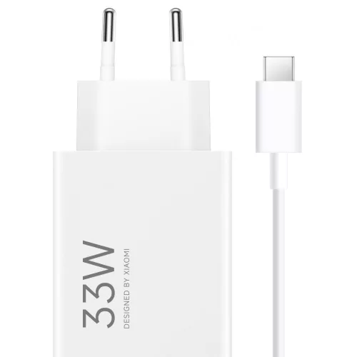 Hálózati töltő - 33W - USB-A + Type-c - fehér - Xiaomi MDY-16-EF