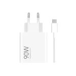 Hálózati töltő - 90W - USB-A + 6A Type-c - fehér - Xiaomi MDY-15-EK + USB-C
