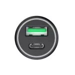 Autós adapter - 20W - USB-A, USB-C - fekete - Havit