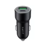 Autós adapter - 20W - USB-A, USB-C - fekete - Havit