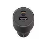 Autós adapter - 67W - USB-A, USB-C - fekete - Xiaomi Dual