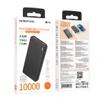 Powerbank - 10000 mAh - fekete - Borofone BJ56
