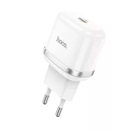 Hálózati adapter - 20W - USB-C - fehér - Hoco N24