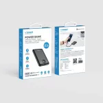 Powerbank - 10000 mAh - fekete - Veger PD QC3.0