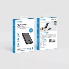 Powerbank - 10000 mAh - fekete - Veger PD QC3.0