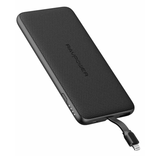 Külső akkumulátor - 1x USB-A 1x USB-C  - 5000mAh - fekete - Ravpower