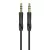 Audió kábel - Aux - 3,5 mm - 3,5 mm - 1M - fekete - Borofone
