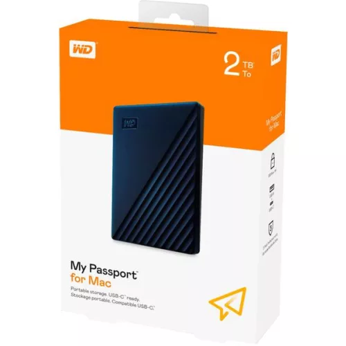 Külső merevlemez - 2TB - kék - WD