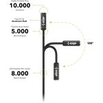 Adapter, 3,5mm Jack - 2X 3,5MM jack (mikrofon , füles)