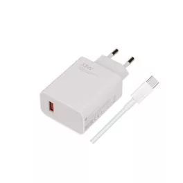   Xiaomi Hálózati töltő MDY-11-EZ USB-A 33W + USB-C Kábel Fehér (zacskós)