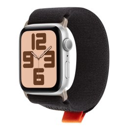   Óraszíj - Apple Watch 42-49mm - M/L - fekete-narancssárga - Obal Me Textil