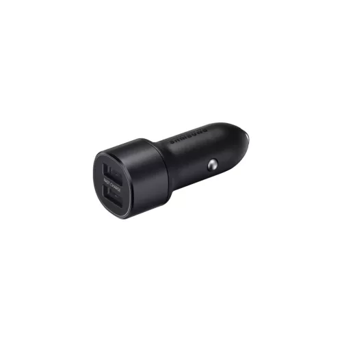 Autós adapter - 15W - 2x USB-A 2A - fekete - Samsung EP-L1100NBEGWW