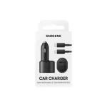 Autós töltő - 25W - USB-C, USB-A +Type-c- fekete - Samsung EP-L5300XBEGEU