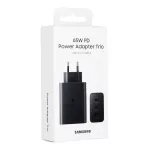 Samsung Trio Hálózati töltő EP-T6530NBE (2xUSB-C,1xUSB-A) 65W Black (fekete)