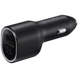   Autós adapter - 25W - USB-C, USB-A - fekete - Samsung EP-L4020NBEGEU