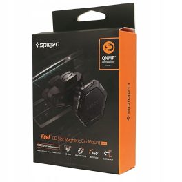   Autós tartó - szellőzőbe - fekete - mágneses - Spigen QS24