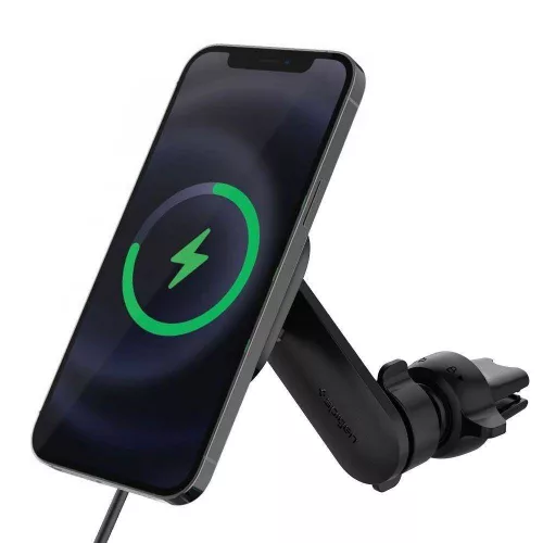 Autós tartó MagSafe - szellőzőbe - fekete - Spigen OneTap ITS 12w