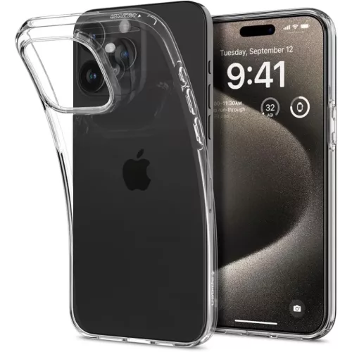 Tok szilikon, Apple iPhone 15 Pro Max Spigen LC (átlátszó)