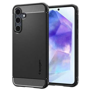 SPIGEN RUGGED ARMOR tok - SAMSUNG A55 5G black (fekete)