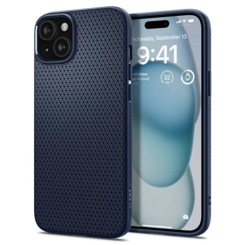SPIGEN LIQUID AIR tok - IPHONE 16 navy blue (kék)