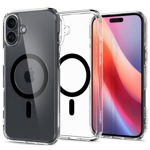 SPIGEN ULTRA HYBRID MAG MagSafe tok - IPHONE 16 black (fekete)