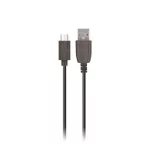 Autós tölto - USB-A + USB-Micro 1m - fekete - Setty